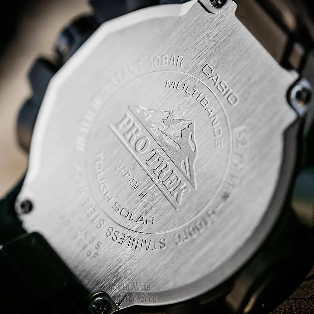 Часы Casio Protrek Мужские кварцевые спортивные часы Открытый альпинизм Радиоволны солнечной энергии водонепроницаемые часы PRW-6100