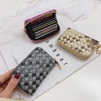 

Luxury Designer Wallet Botte Pattern GA Mini Purse Men Women Cards Holder Pu Leather Fashion Small Pounch Classic Coin Bags