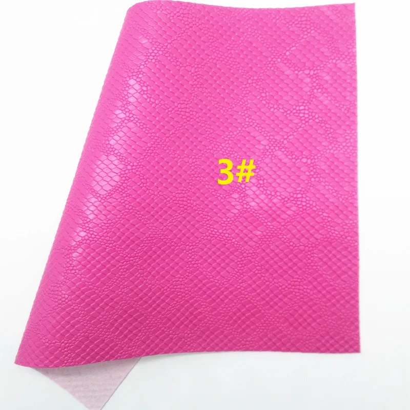 ROSE Glitter Fabirc, Snake Faux Leather Fabric, Synthetic Leather Fabric Sheets For Bow A4 8"x11"Twinkling Ming XM438