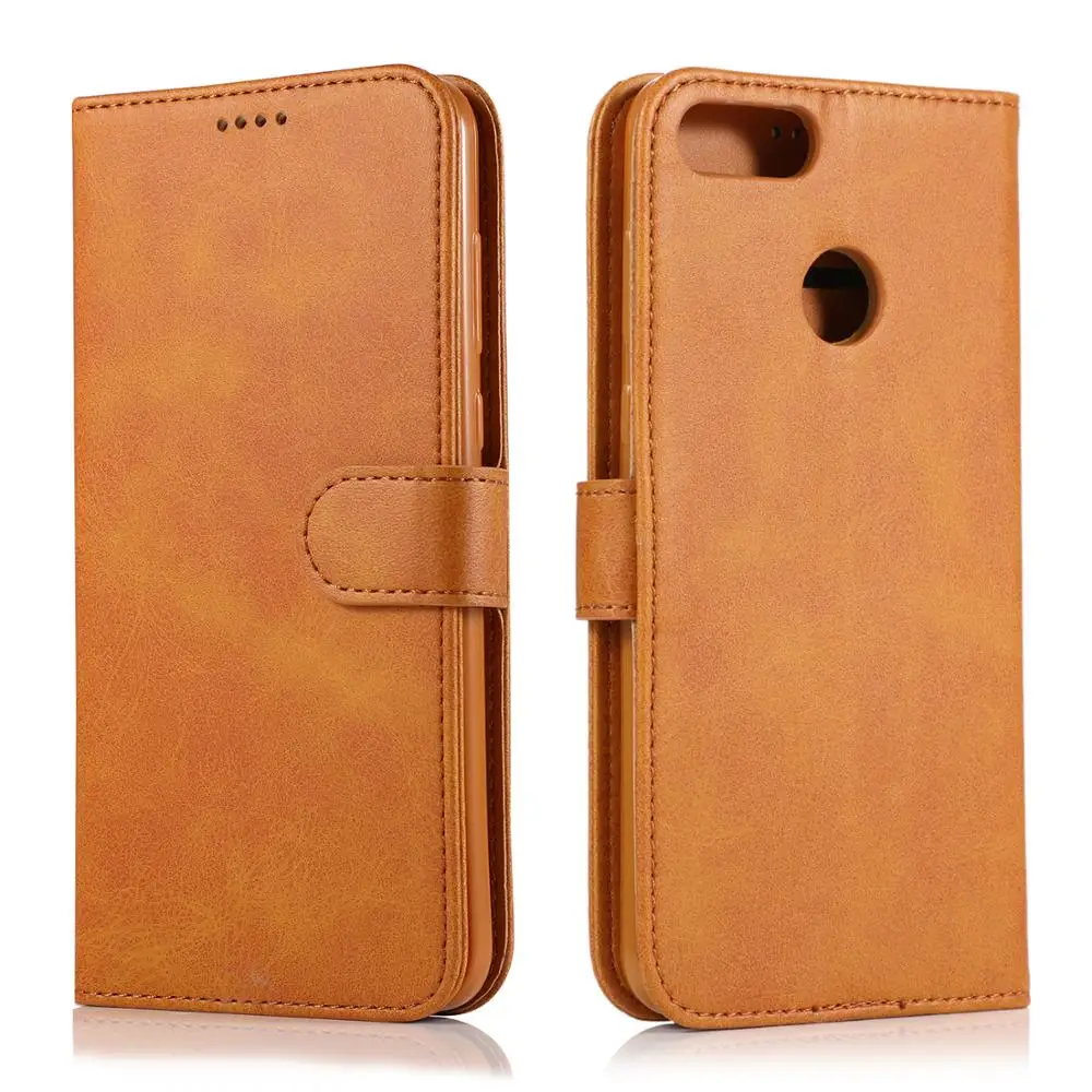 Кожаный флип чехол для huawei Y9 Y7 Y6 Y5 2019 2018 Чехол кошелек с держателем карт телефона