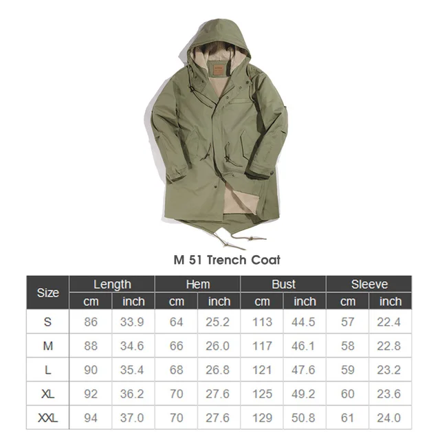 Maden M65 Jackets For Men Army Green Oversize Denim Jacket Military Vintage Casual Windbreaker Solid Coat Clothes Retro Loose Trench Coat(Thick)