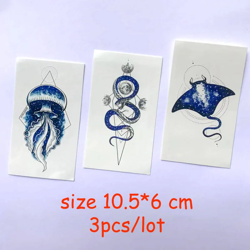 2 Temporary Tattoo Water Transfer Tatoo Sticker Tattoo Colored Feather Cat Tatto Body Art Fashion Tatoo Girl Boy Arm Tatto 10.5*6 - Цвет: 2