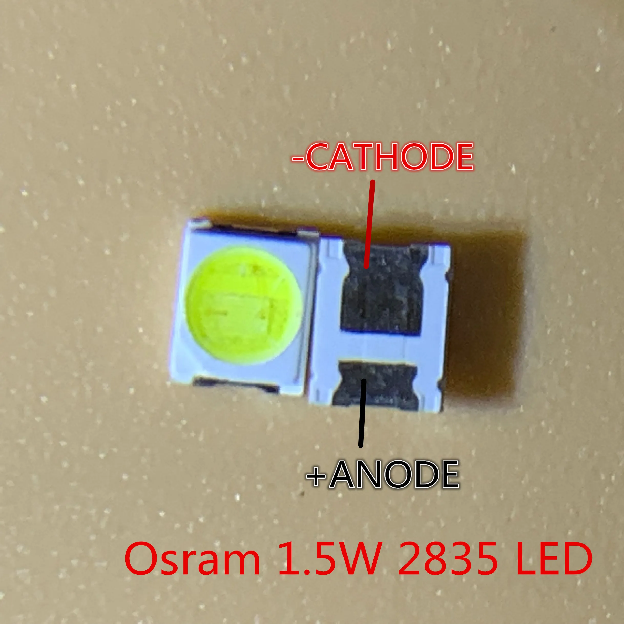 50 шт. OSRAM СВЕТОДИОДНЫЙ подсветка высокой мощности Светодиодный 1,5 Вт 3 в 1210 3528 2835 131LM холодный белый ЖК-подсветка для ТВ приложения - Цвет: 2835 Universal OSRAM