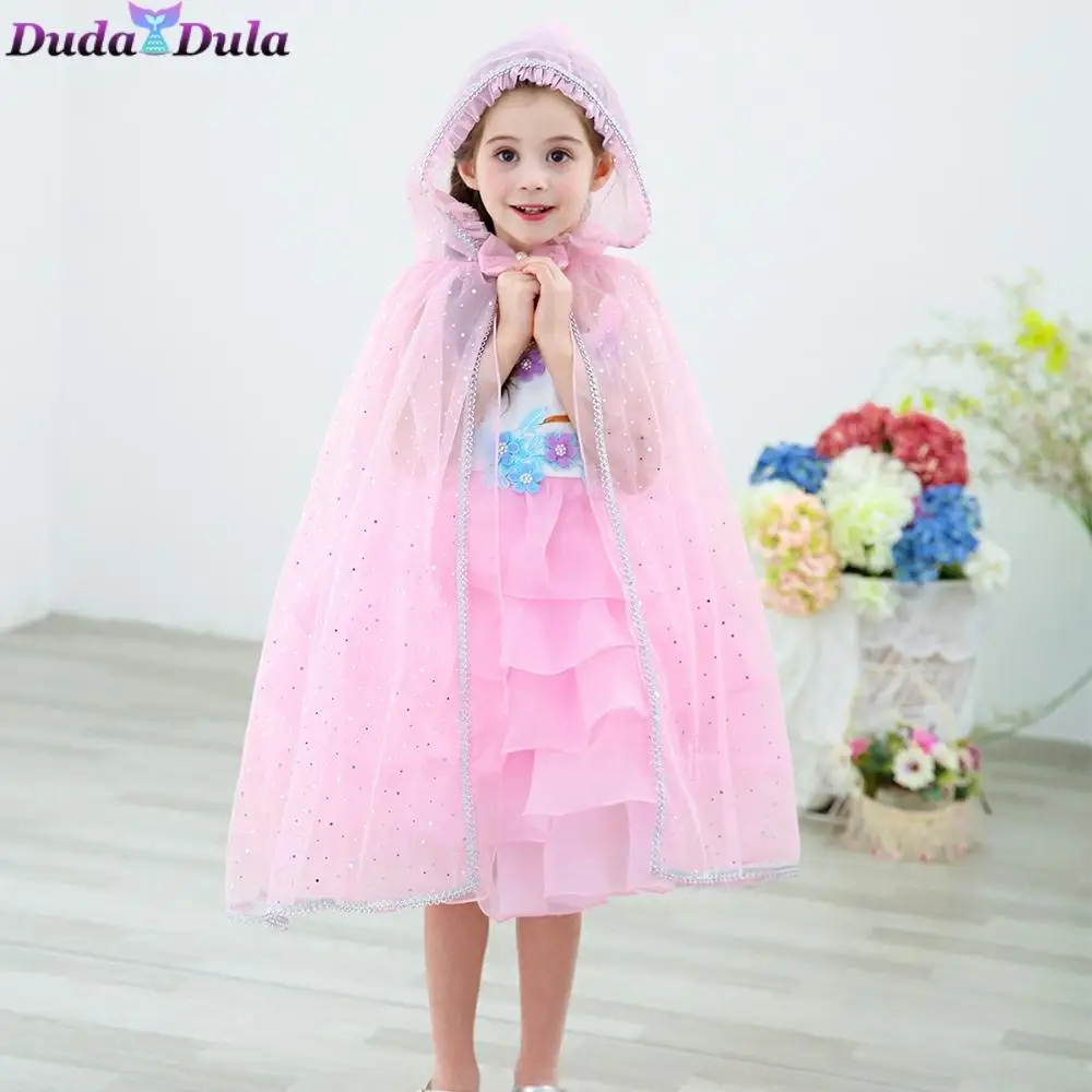 Платье принцессы с единорогом для девочек накидка платье на Хэллоуин длинное