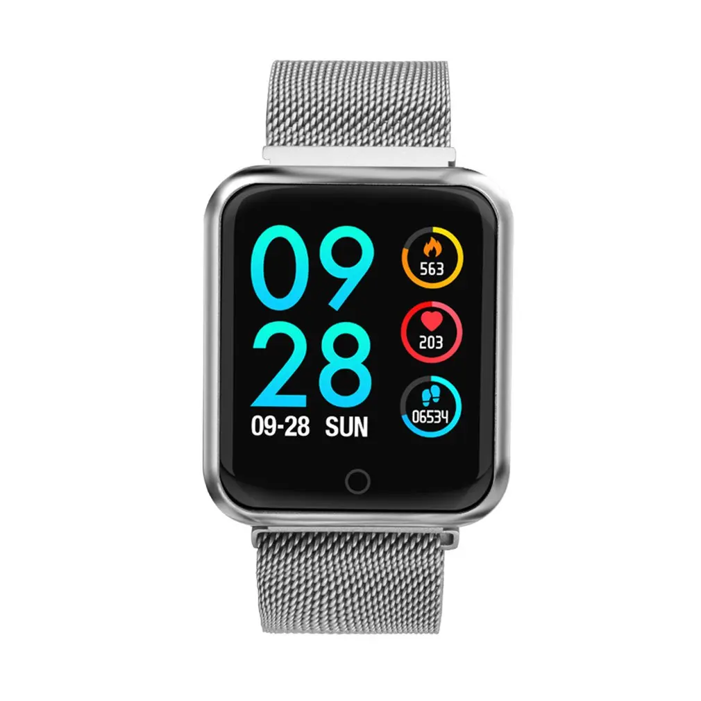 Steel Strip Color Screen Depth Waterproof Exercise Heart Rate Long Time Standby Swimming Step P68 Smart Bracelet