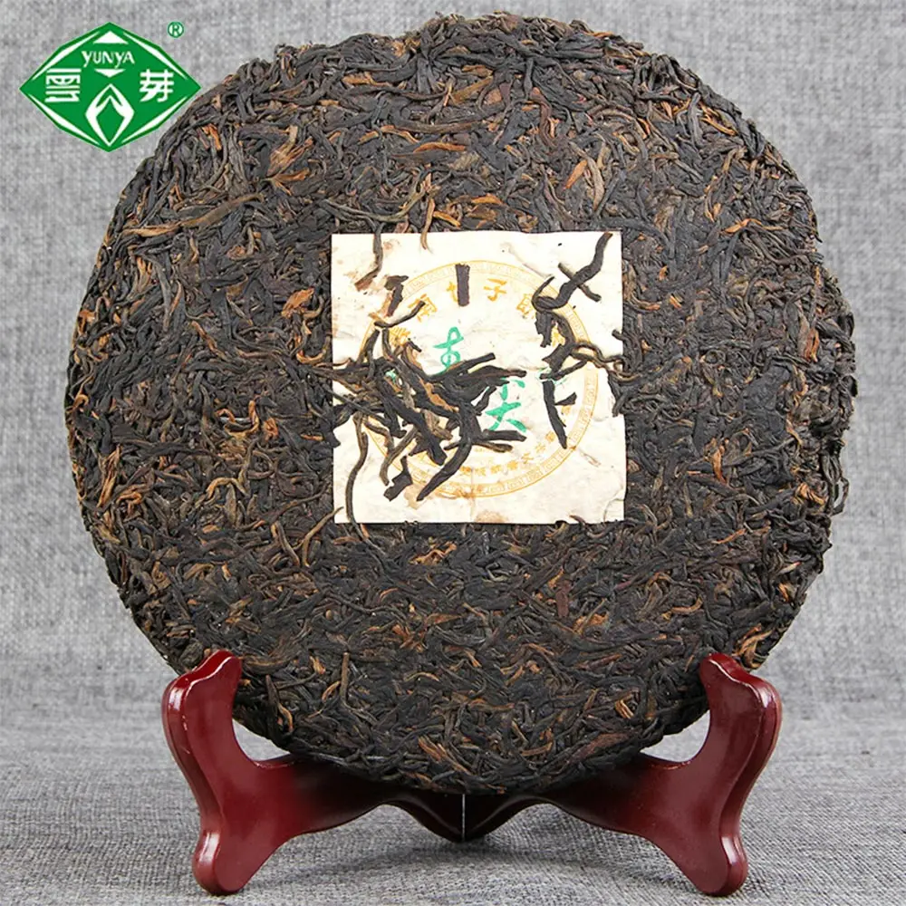 Puwen 2006 сырой Pu'er торт Yunnan Qizi Bing Cha весенний наконечник в возрасте Pu'er Sheng Pu-erh 400 г