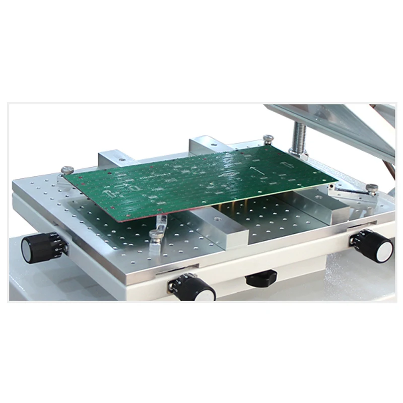 High Precision Manual PCB Screen Press Precise Stencil Solder Printing Machine 