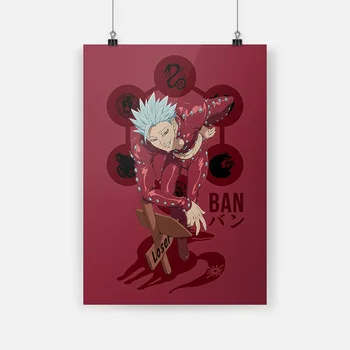 

ban seven deadly sins anime canvas painting decor wall art pictures bedroom study home living room decoration prints poster