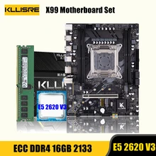 Set combinato scheda madre Kllisre X99 Xeon E5 2620 V3 LGA 2011-3 CPU DDR4 16GB ECC 2133MHz memoria