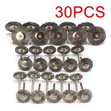 Набор проволочных щеток 22-38 мм Т-образная нержавеющая сталь комплект резьба по дереву камень