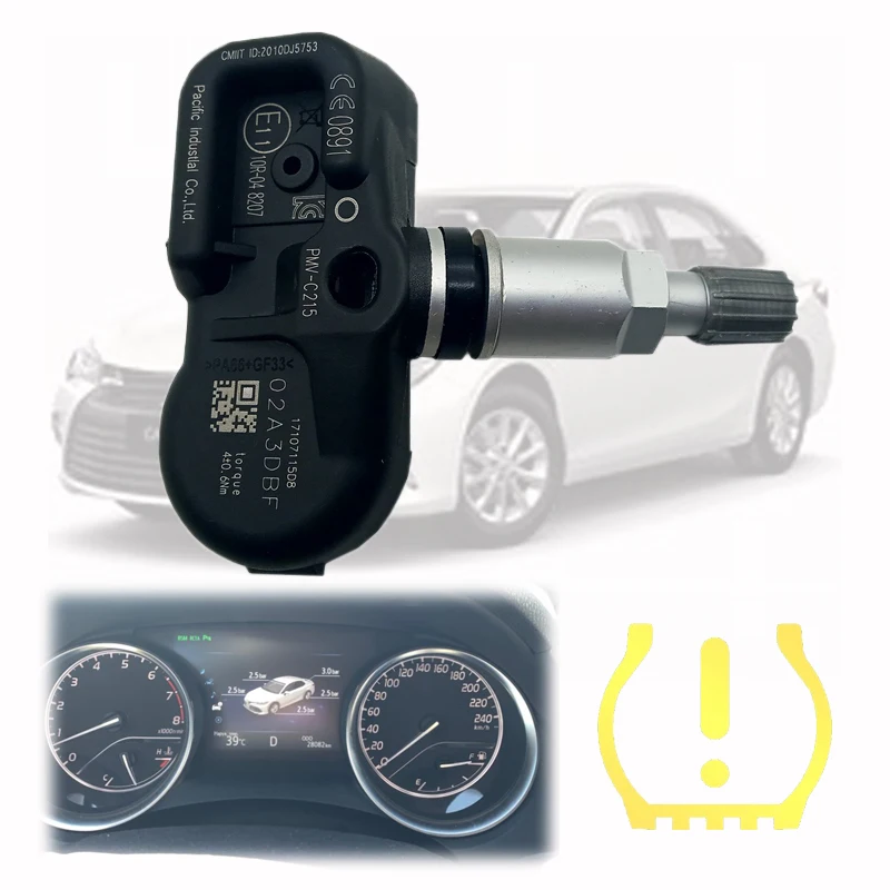 

Tire pressure monitoring system FOR Toyota Land Cruiser Prado C-HR Camry Lexus CAR 433MHz PMV-C215 TPMS 42607-48020 PMVC215 1PCS