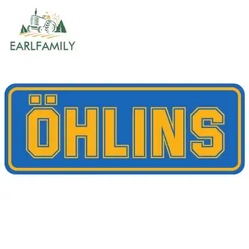 

EARLFAMILY 13cm x 5cm For Ohlins Creative Car Stickers Scratch-Proof Decal Graffiti Anime Interesting Car Styling For JDM SUV RV