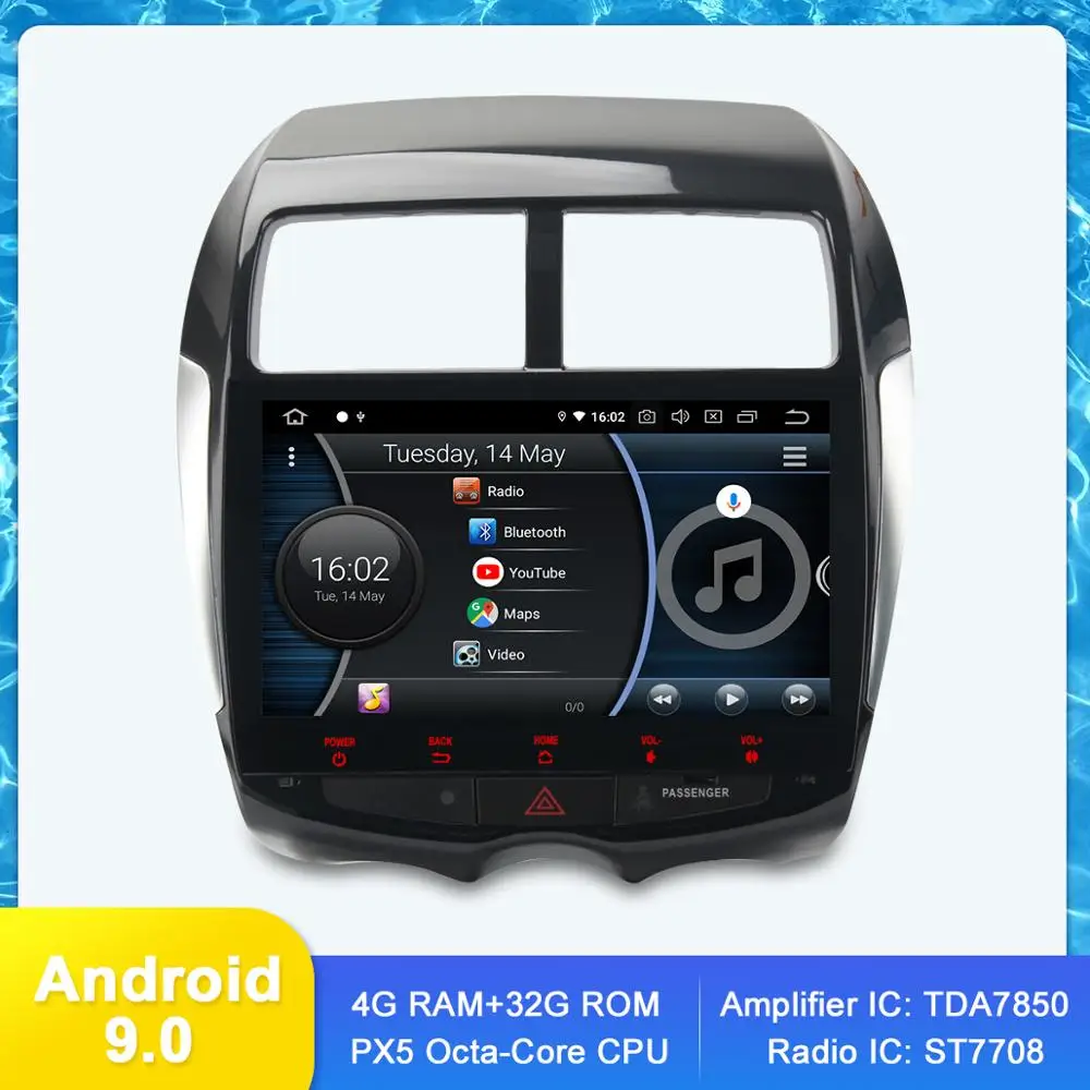 10 2 &quotIPS Android 9 для Mitsubishi ASX Peugeot 4008 Citroen C4 Air Cross авто радио GPS Bluetooth навигация WiFi Аудио