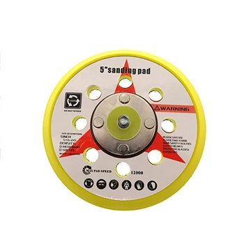 

5\" Hook And Loop Sanding Discs Sandpaper Sander Backer Polishing Pads 8 Holes
