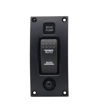 

IZTOSS 12/24V Waterproof Curved Single Gang Branch Three-speed bilge pump switch panel marine deck