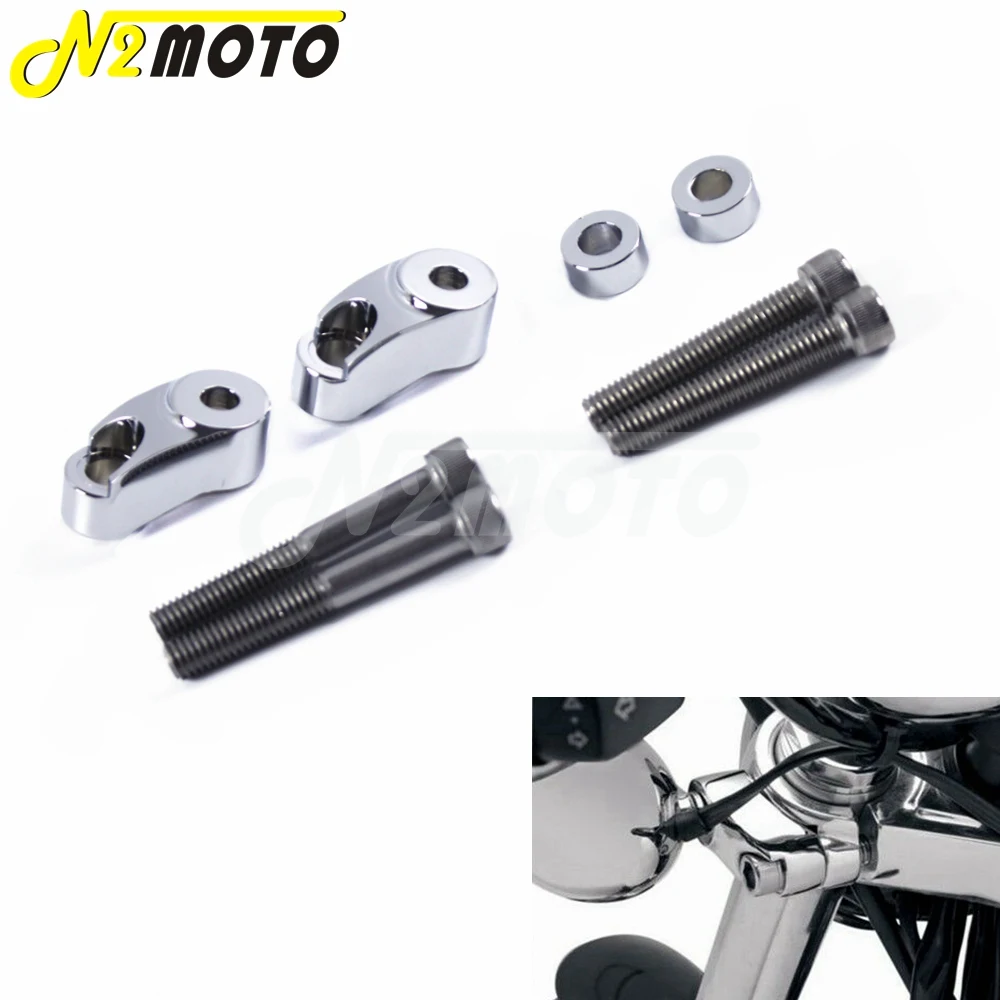 Motorcycle Turn Signal Adapter Mounting Bolts For Harley DYNA SPORTSTER 883 1200 Mirrors new