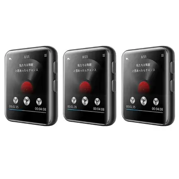 

BENJIE K1 MP3 Music Player Bluetooth Mini Clip 1.5 Inch Touch Screen HiFi FM Radio Loudspeaker MP3 Music Player for Running