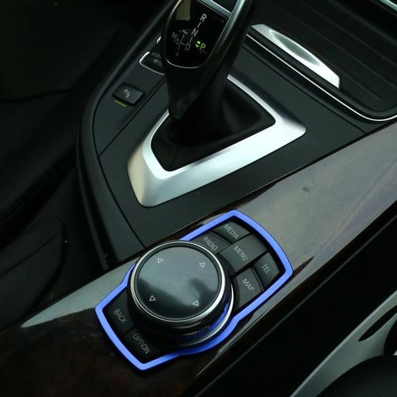 

1pcs Car Styling Multimedia Button Decoration Stickers for BMW X1 X3 X5 X6 E70 E83 E90 E91 F15 F16 F20 F21 F30 F10 Accessories