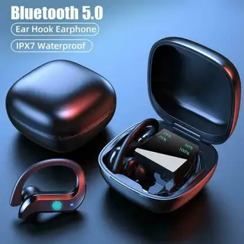 

Bluetooth 5.0 Headset Wireless Earphones Mini Earbuds Stereo Headphone.LED Digital Display Portable Audio Video Headphones