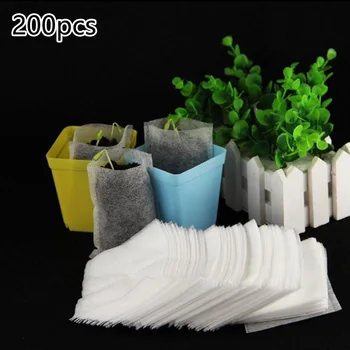 

200PCS Non-woven Fabric Nursery Bags Plant Grow Bag Seed Pouch Nursery Pots Waterproof And Bird-proof