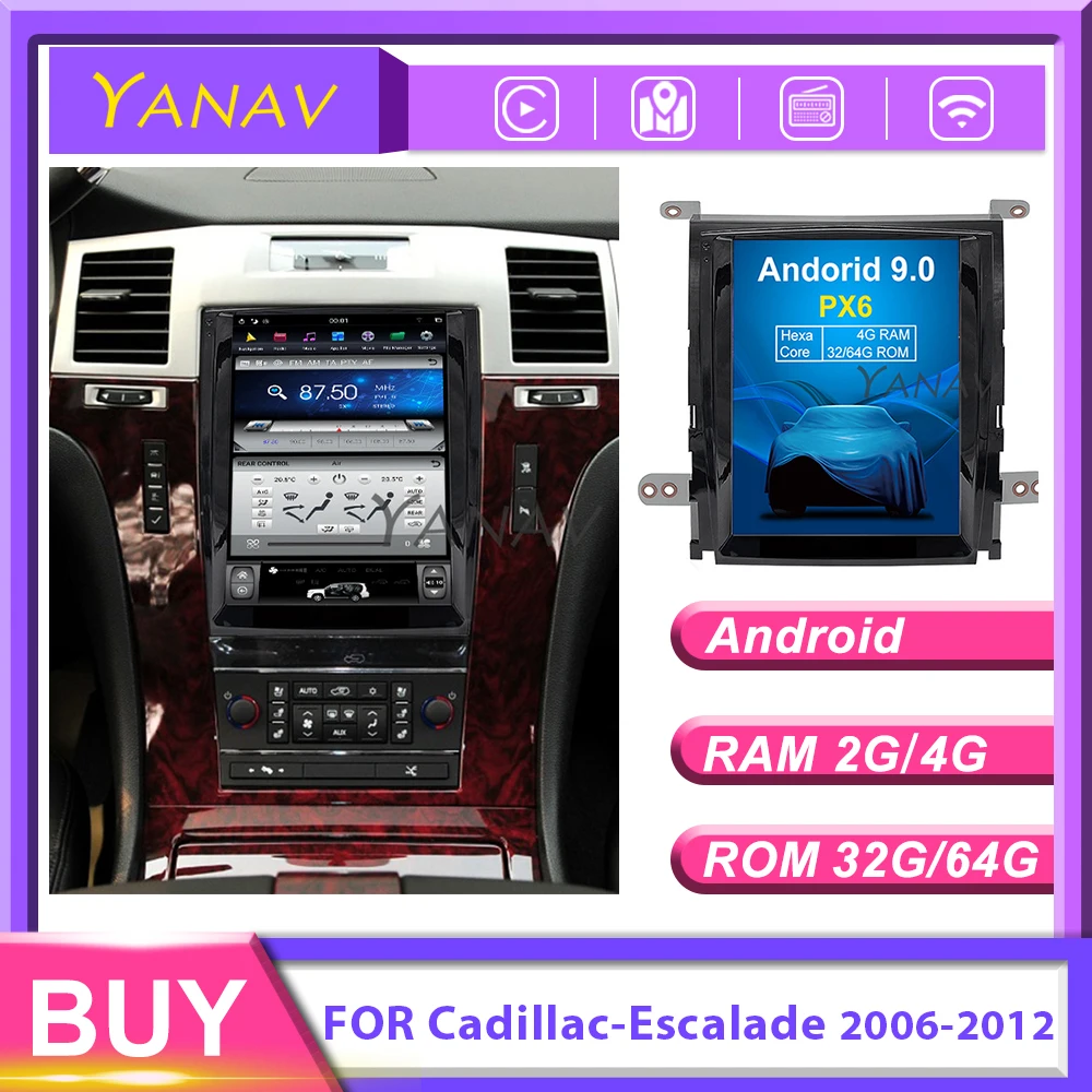 Car Video Dvd Player For Cadillacescalade 20062012 Android System Car