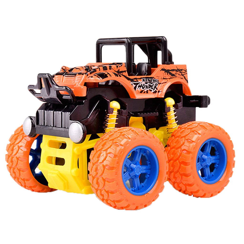 Monster Trucks Friction Powered Cars For Kids, Inertia Car Toy Birthday Gift