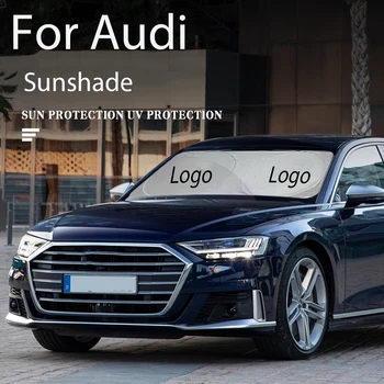 

Car Sunshade Car-styling For Audi A1 A3 A4 B6 B7 B8 A5 8T A6 A7 Q3 Q5 Q7 TT RS Sline Quattro UV Protect Car Windshield Cover