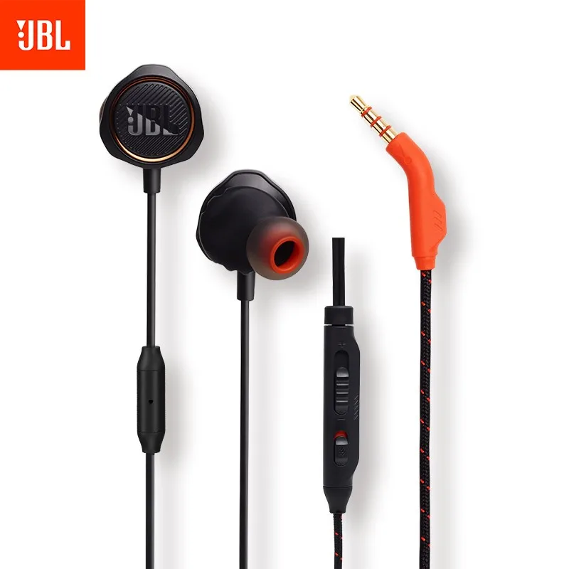 JBL Q50 QUANTUM50 E Sports Games in Ear Headphones Cable with Wheat Bass Computer Mobile Phone Earplug