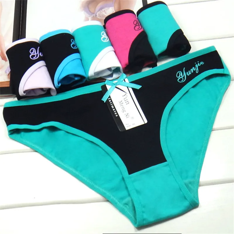 

Free Shipping 5pcs/Lot Women's Panties Girl Briefs Fashion Cotton Underwear Lady Hot Selling 89038