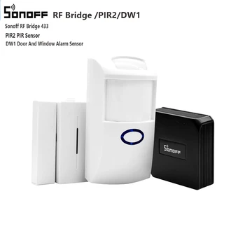 

Sonoff 433mhz RF Bridge Wifi Door Window Motion Sensor DW1 Wireless Detector PIR2 433mhz Home Security Alarm System