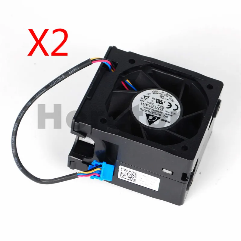 

2PCS/LOT CPU cooling fan MRX6C For Dell Poweredge R530 CPU cooler Server Fan 0MRX6C WFXP8 0WFXP8