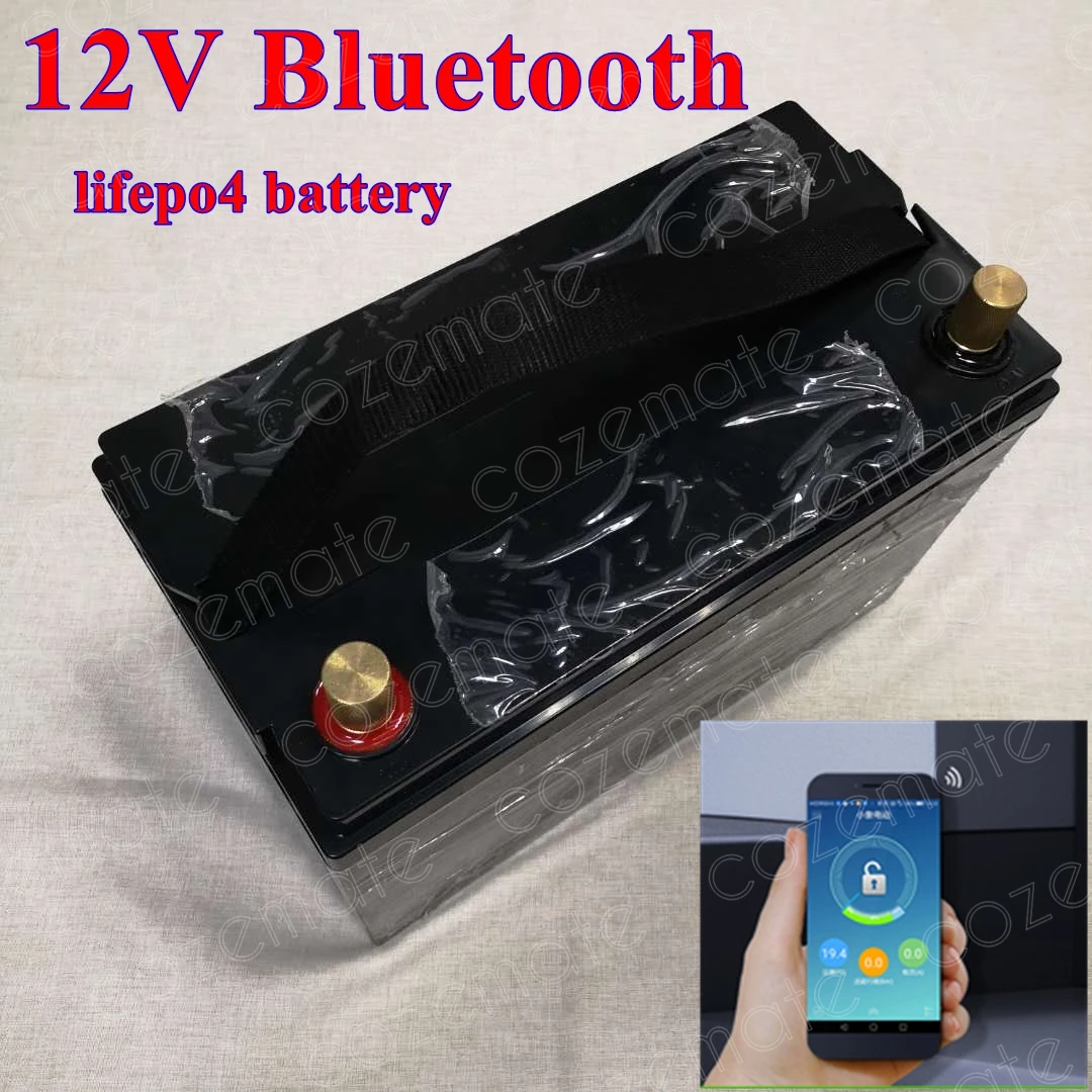 Аккумулятор Lifepo4 12 В 8 Ач 1200 в а BMS с приложением Bluetooth для Вт солнечной системы