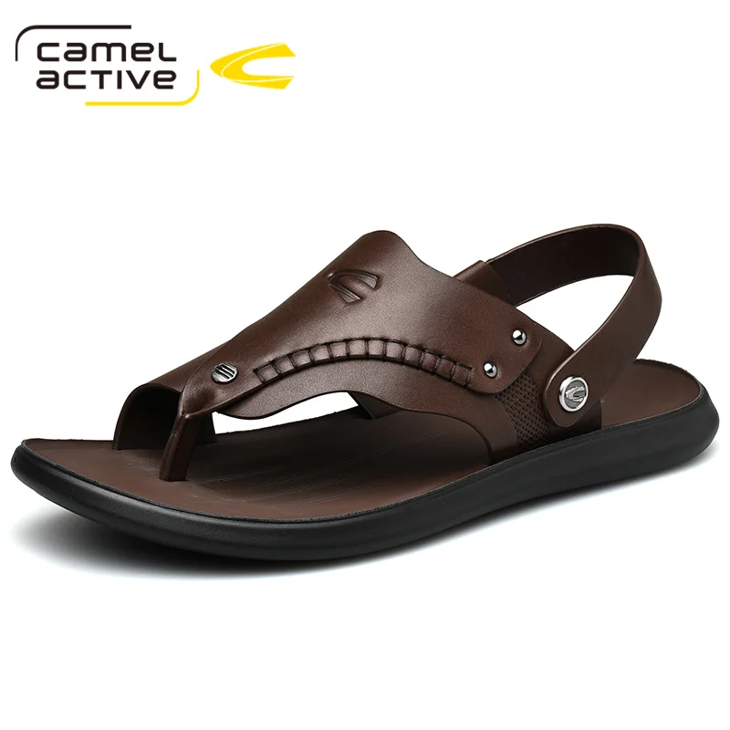 Camel Active 2021 New Genuine Leather Men Sandals Shoes Fretwork Breathable Style Retro Gladiator Summer | Обувь