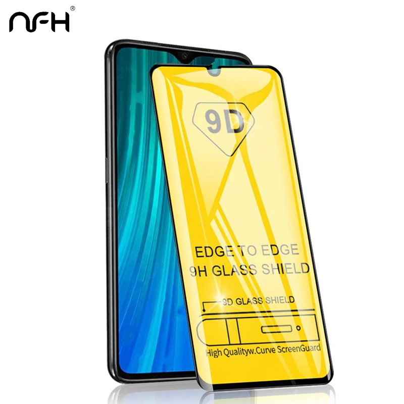

NFH 9D Full Cover Tempered Glass For Xiaomi Redmi Note 8 Pro Explosion-proof safety protection Film 9H Case On Redmi Note 7 Pro