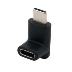 90 градусов Тип C адаптер, USB C штекер к женскому адаптеру вверх и вниз угловой USB-C адаптер USB 3,1 тип-c разъем