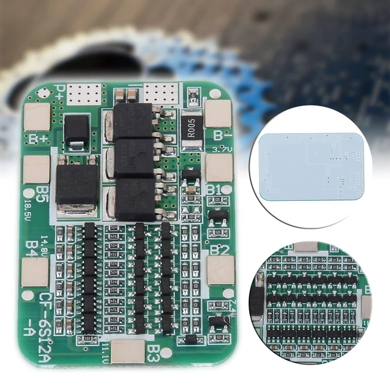 6S 22V 24V 15A 18650 Li-Ion Lithium Battery Protection Pcb Board Bms Protection Pcb Board Cell Module#8