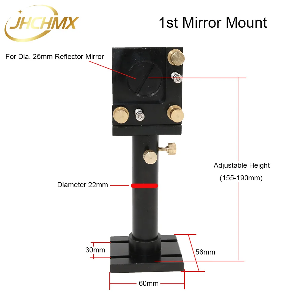 Jhchmx Co2 Laser Testa Set Di Montaggio Del Supporto Per Co2 Engraver Macchina Di Taglio