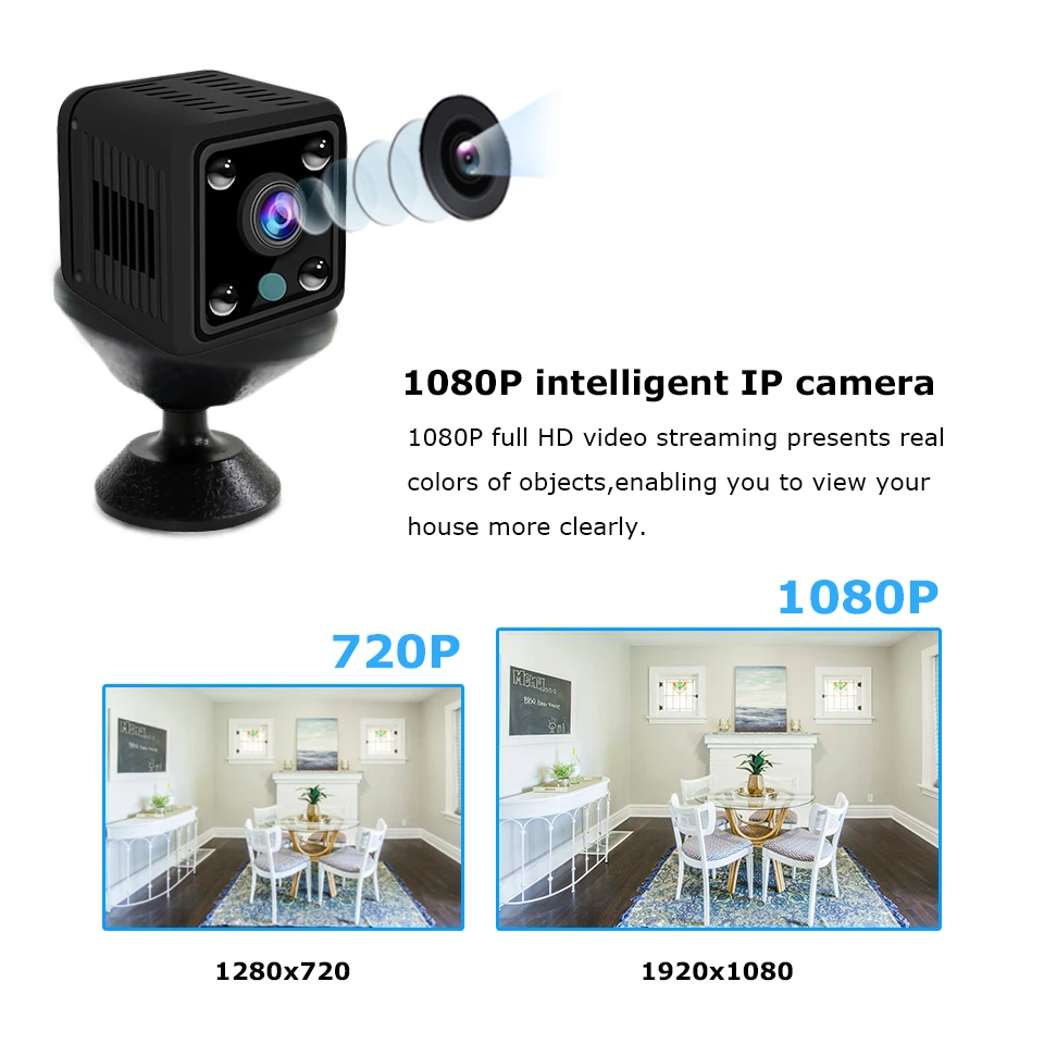 Мини WiFi камера HD 720 P/1080 P DVR камера видеокамера ночного видения камера детектива движения IP камера