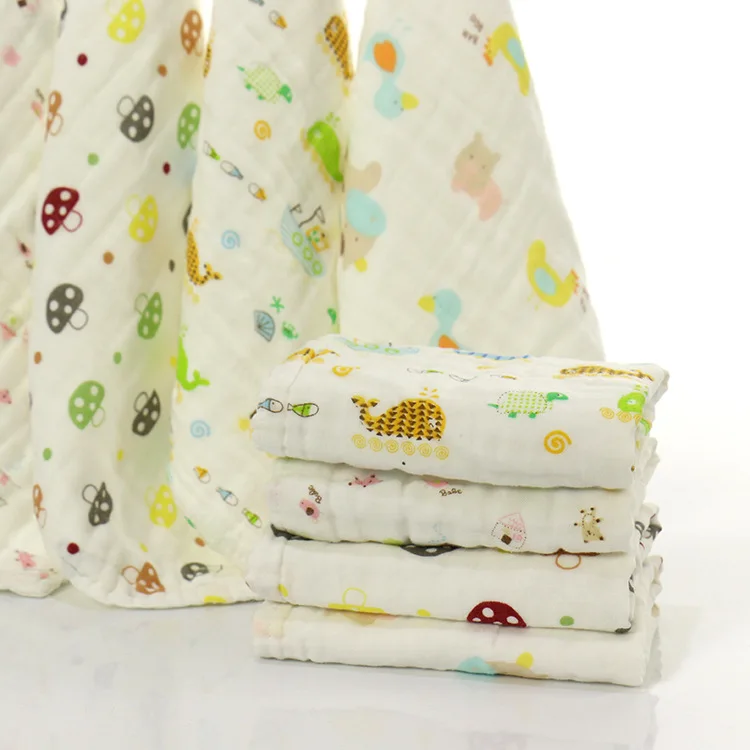 

Encryption Six-layer up Pleated Bath Towel Bubble Gauze Soft Infant Blanket Combed Cotton Baby for BABY'S BLANKET