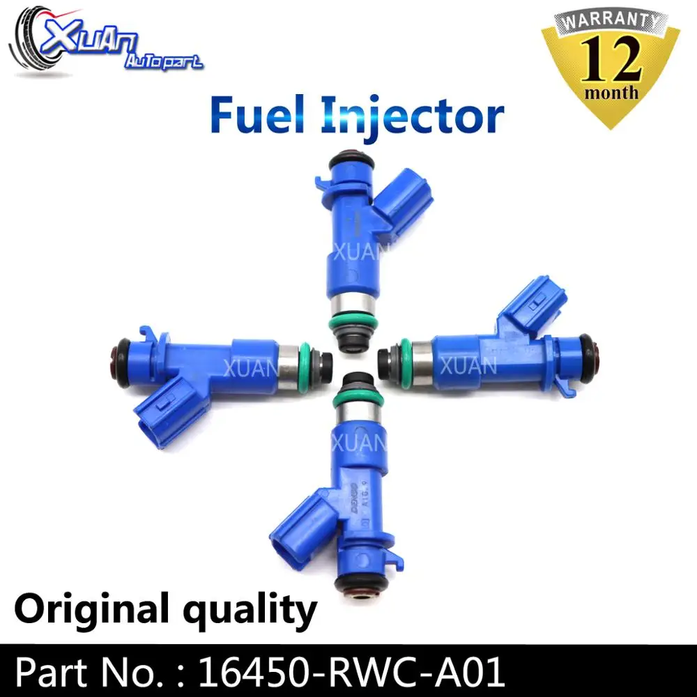 

XUAN High Quality 410cc RDX Fuel Injector 16450-RWC-A01 For Acura RSX RDX Integra Honda Civic K20 K24 B16 B18 1.6L 1.8L 2.0L