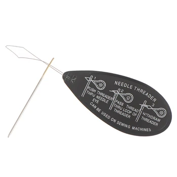 

2PCS Aluminum Needle Threader Letter Hand Machine Stitch Insertion Sewing Tool