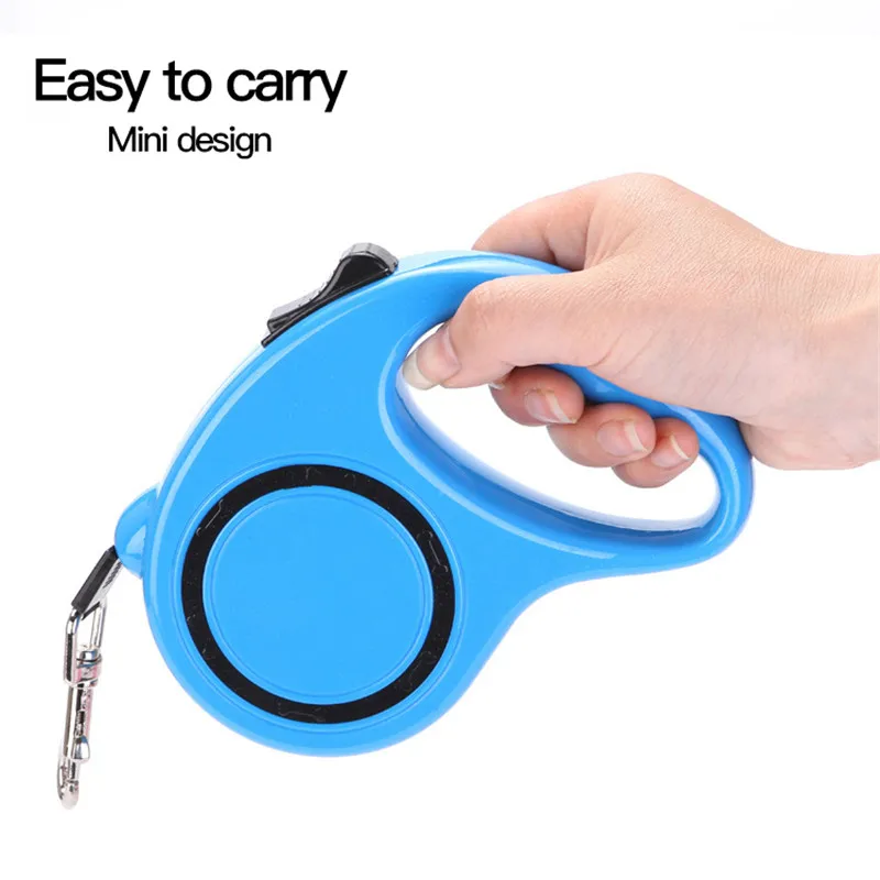 

5m Dog Leash Automatic Retractable Nylon Dog Lead Extending Puppy Walking Running Leads For Small Dogs Cats Pet Training Leads