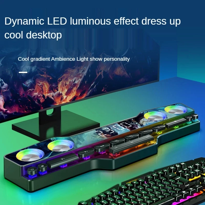 Игровой Bluetooth-динамик RGB с многофункциональными механическими - Цена: 3 520,19 руб.