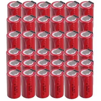 

36 pieces SC batteries 1500mah 1.2v subc nicd battery random color
