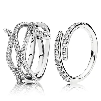 

Baofu New 925 Sterling Silver Ring Sparkling Meteor And Charm Serpentine Ring Are Suitable For Primitive Women'S Fine Jewelry