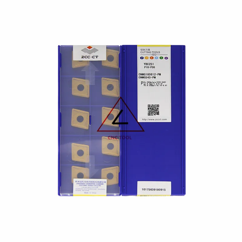 

CNMG160612-PM YBC251 10pcs Original CHINA ZCCCT Turning Inserts