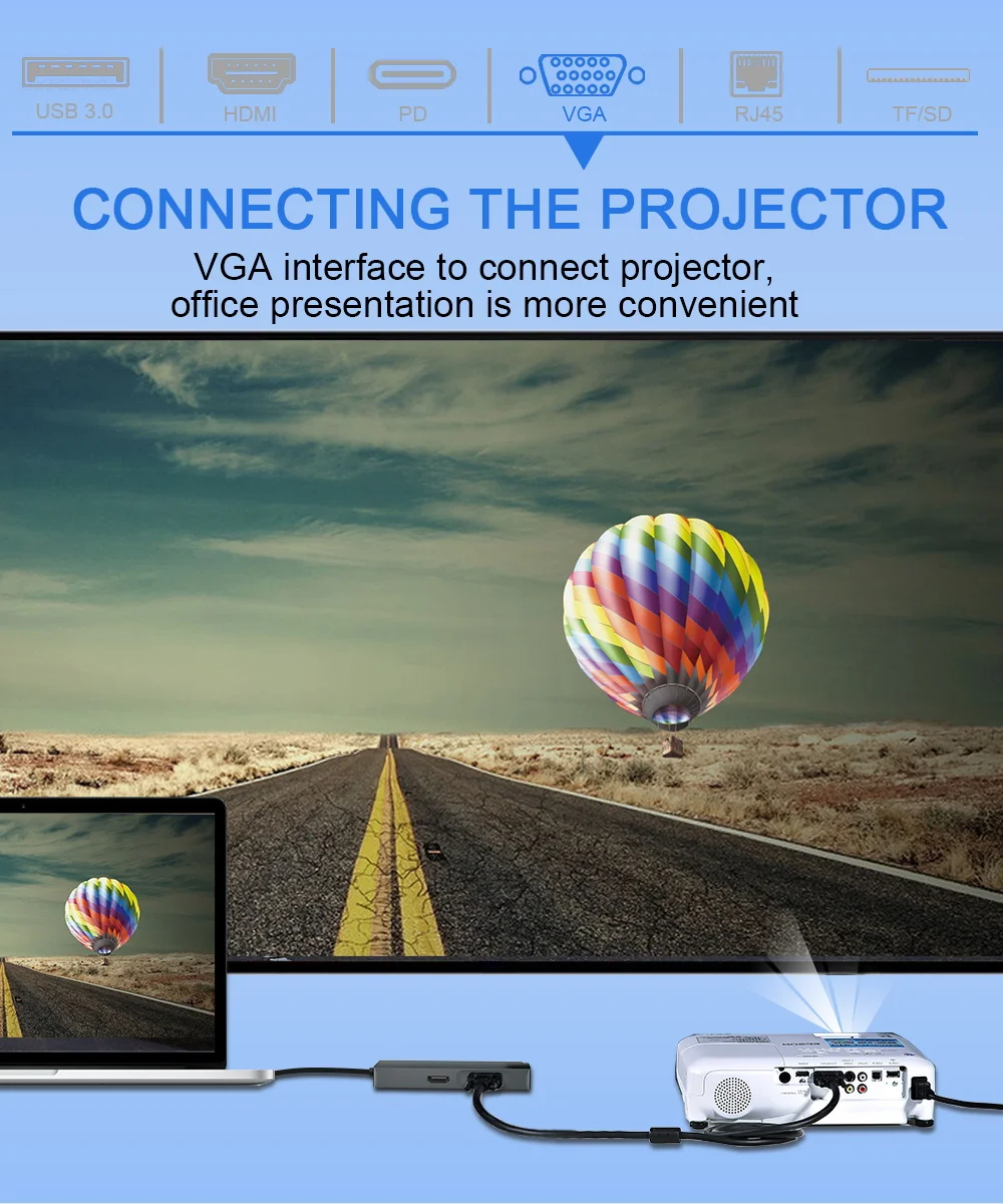 USB концентратор типа c 3,1 к HDMI 4K USB 3,0 RJ45 VGA адаптер с зарядка PD для MacBook Pro samsung Galaxy S9 usb c концентратор Thunderbolt3