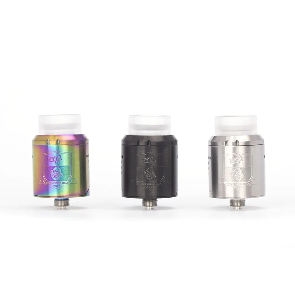 

Coil Father King Drop RDA Atomizer 24mm Diameter With 810 Drip Tips For Vape Box Mod Electronic Cigarette Tank