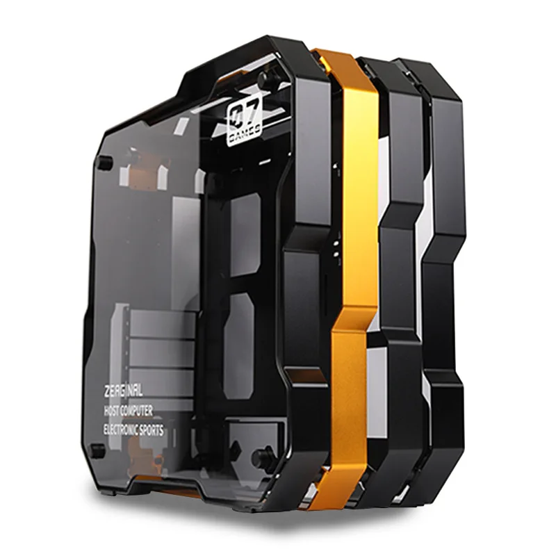 ZEAGINAL Middle Tower Chassis Desktop Computer Case For Water Cooling ATX Gamer MOD Case DIY Glass,PC DIY Gamer Cabinet,ZC-07 1 ZEAGINAL Middle Tower Chassis Desktop Computer Case For Water Cooling ATX Gamer MOD Case DIY Glass,PC DIY Gamer Cabinet,ZC-07