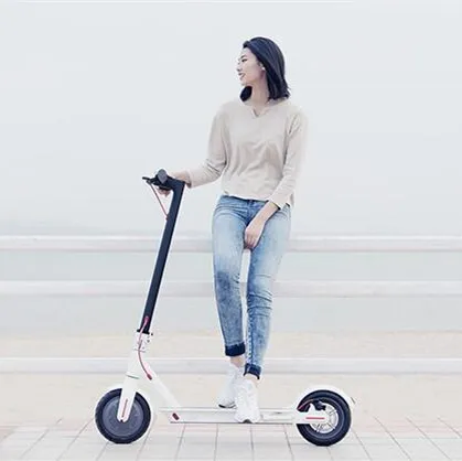 Perfect Xiaomi Mijia M365 Smart Electric Foldable Scooter Ultralight BMS Double Brake System Load 2 Wheels 30km mileage Scooters 5